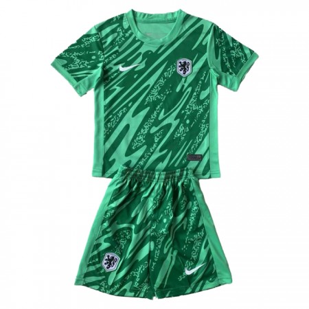 Camiseta de fútbol Países Bajos Portero Niño Euro 2024 Verde Camiseta de fútbol Países Bajos Portero Niño Euro 2024 Verde